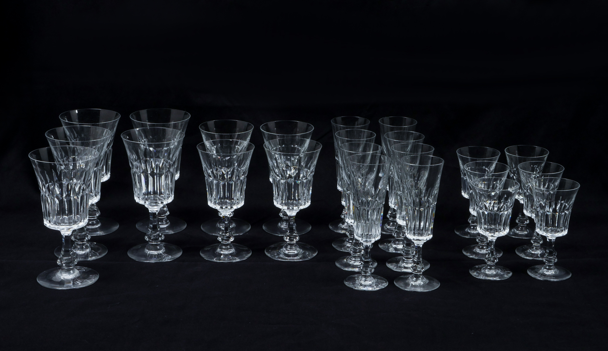 23 PC. BACCARAT CRYSTAL COLLECTION: