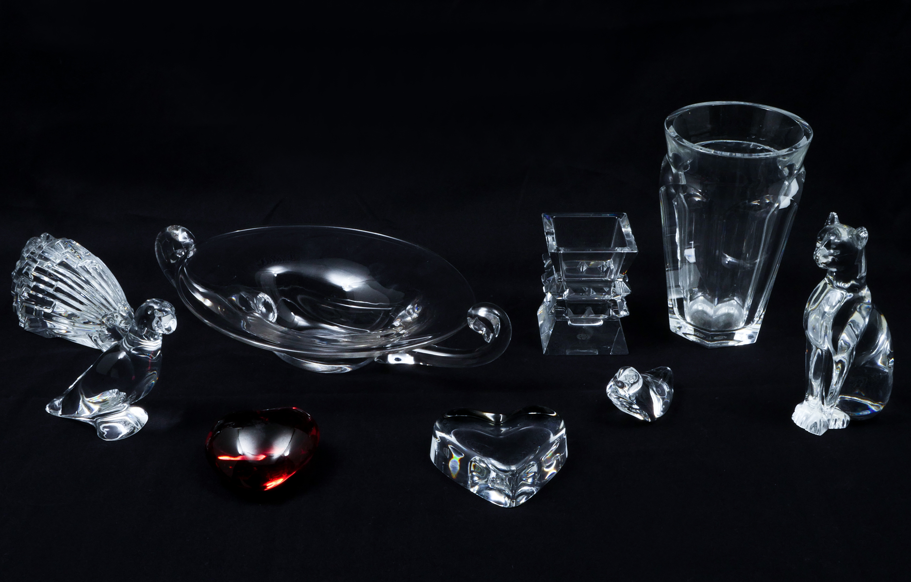 BACCARAT CRYSTAL COLLECTION: Comprising;