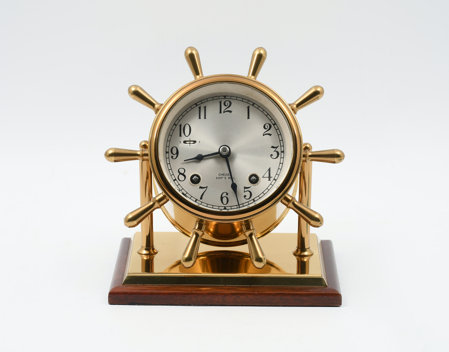 CHELSEA SHIP'S BELL DESK CLOCK: