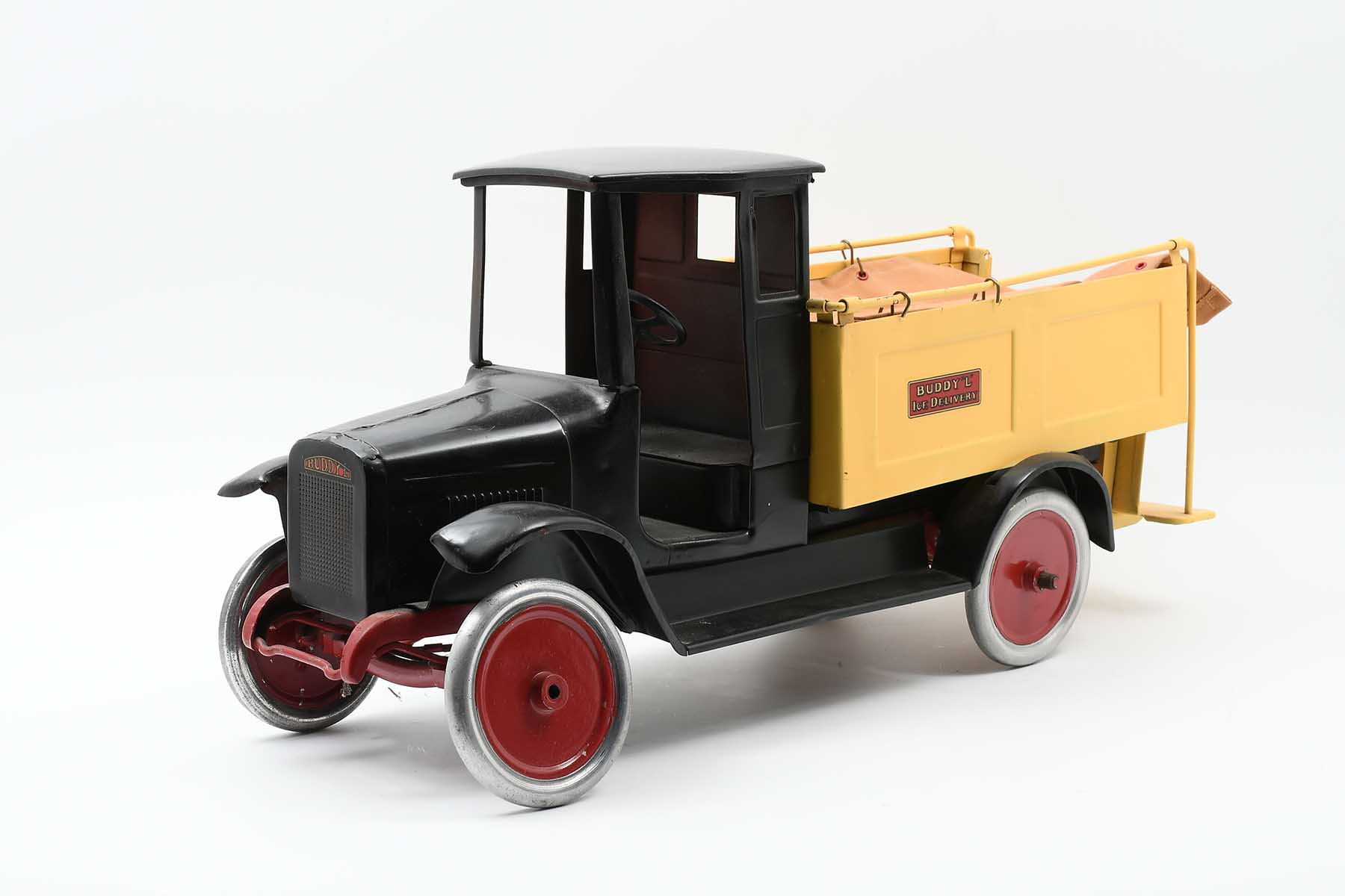 BUDDY L PRESSED STEEL ICE DELIVERY TRUCK: