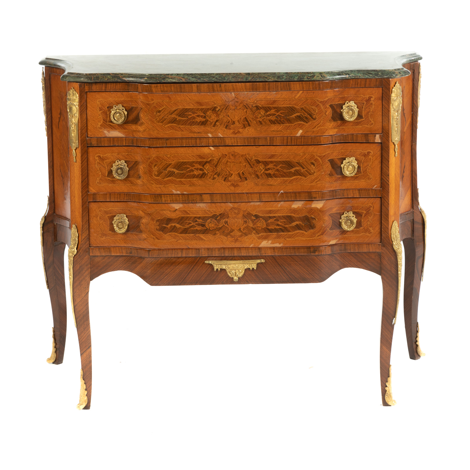 LOUIS XV STYLE MARBLE TOP COMMODE 36ac44