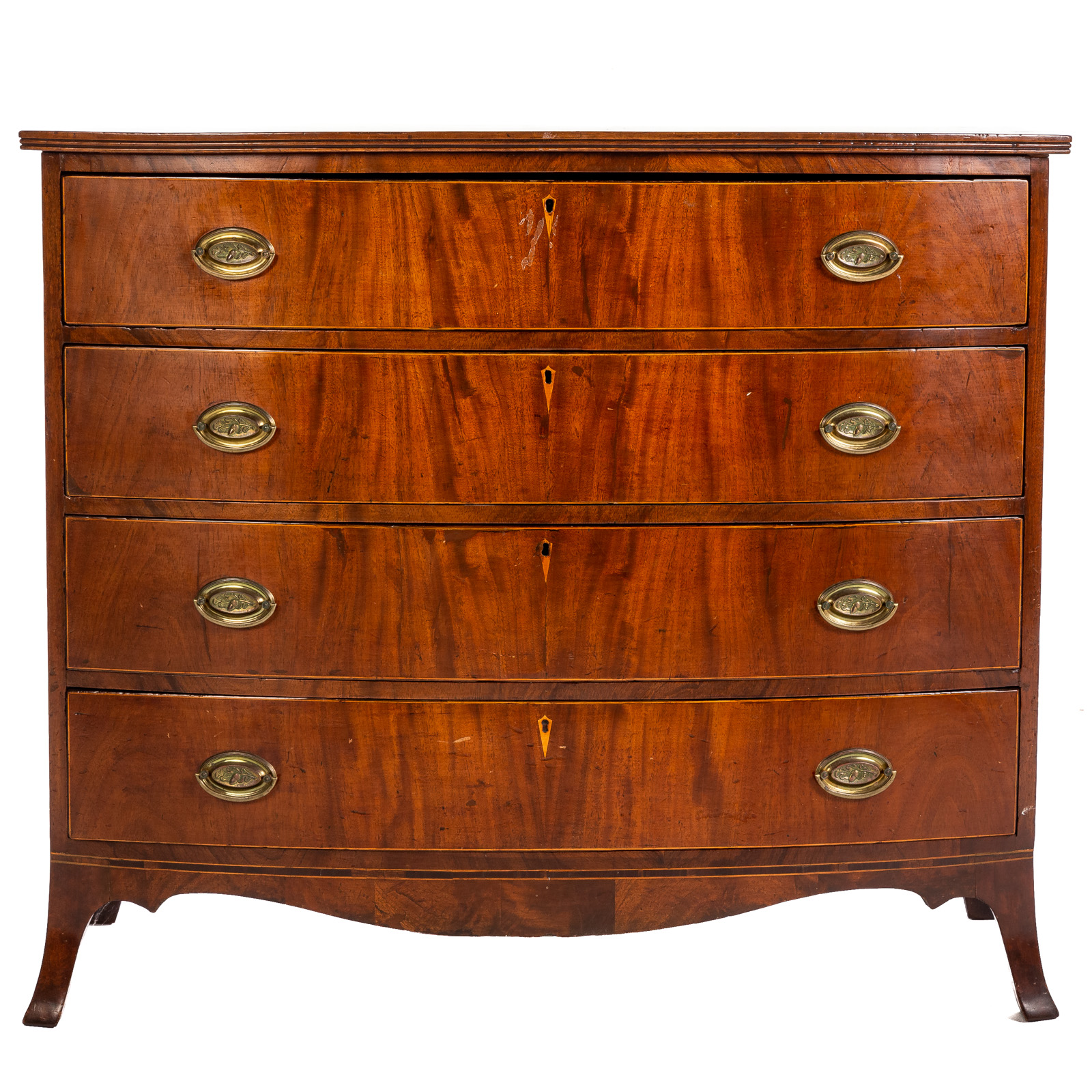 FEDERAL MAHOGANY BOWFRONT CHEST 36ac48