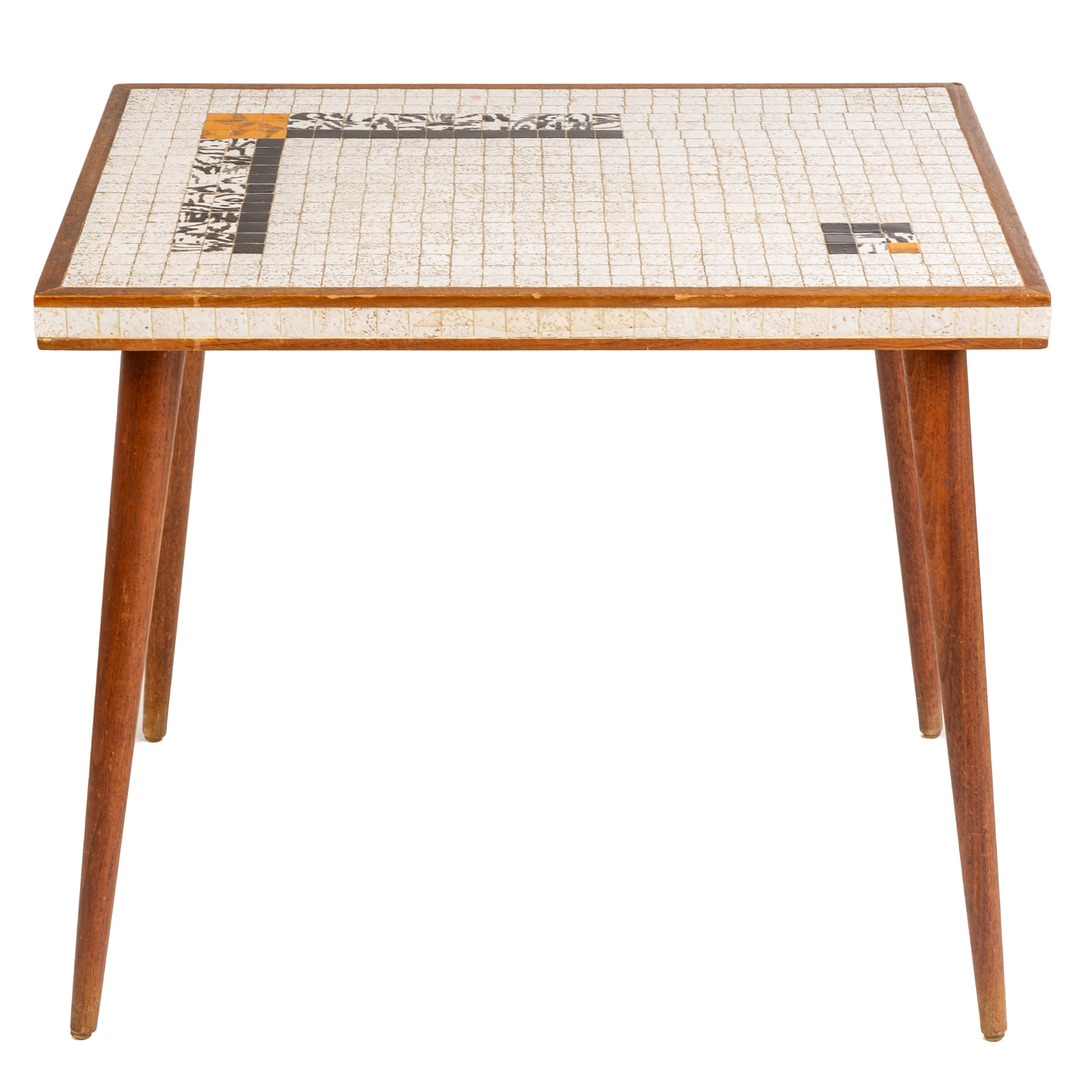MID-CENTURY MODERN MOSAIC TOP TABLE