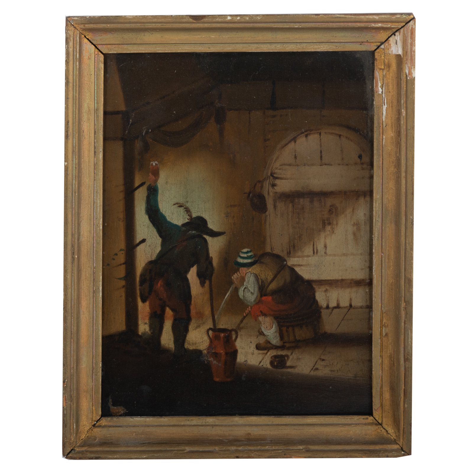 17TH CENTURY. THE GLASS BLOWERS, OIL