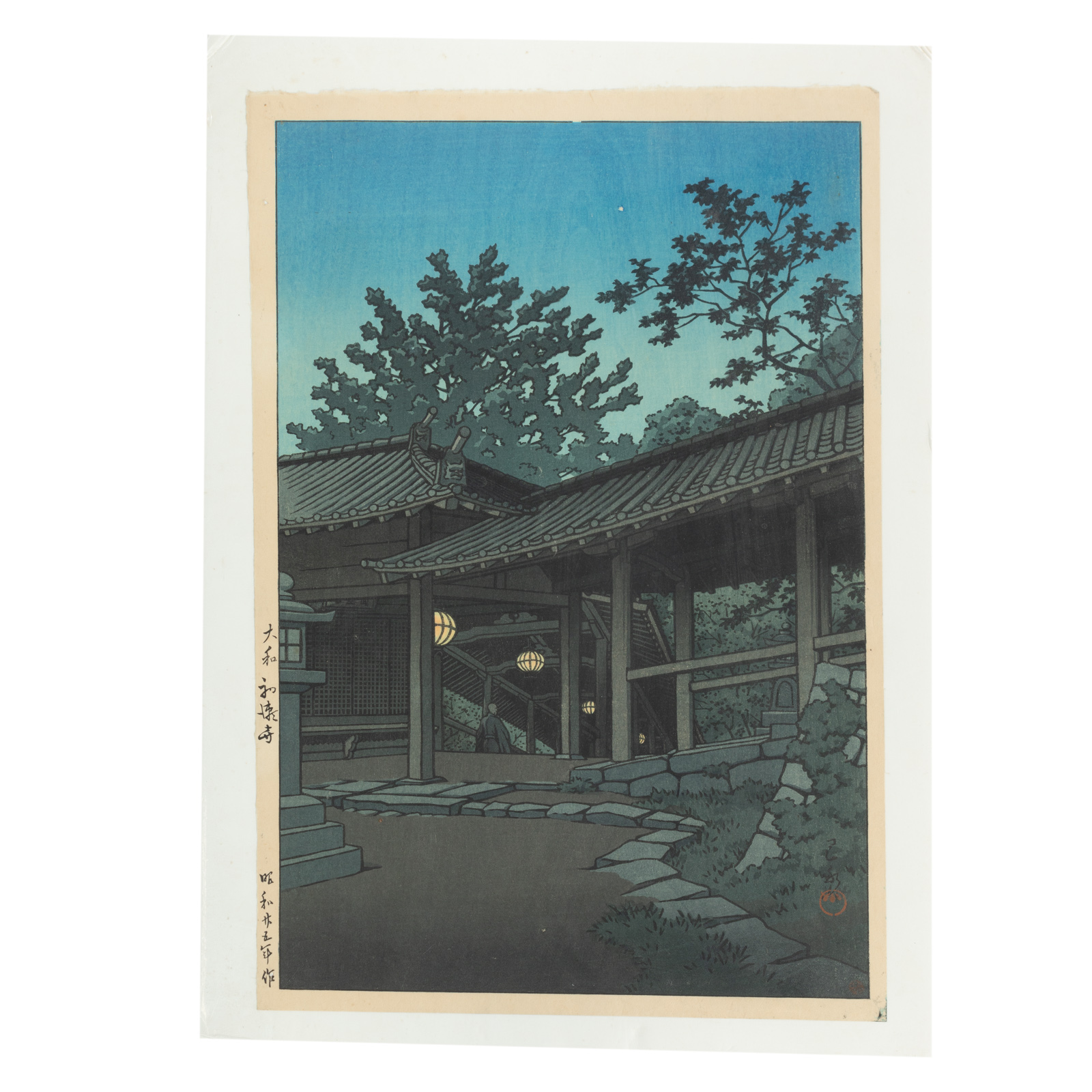 KAWASE HASUI. "HATSUSEJI TEMPLE,"