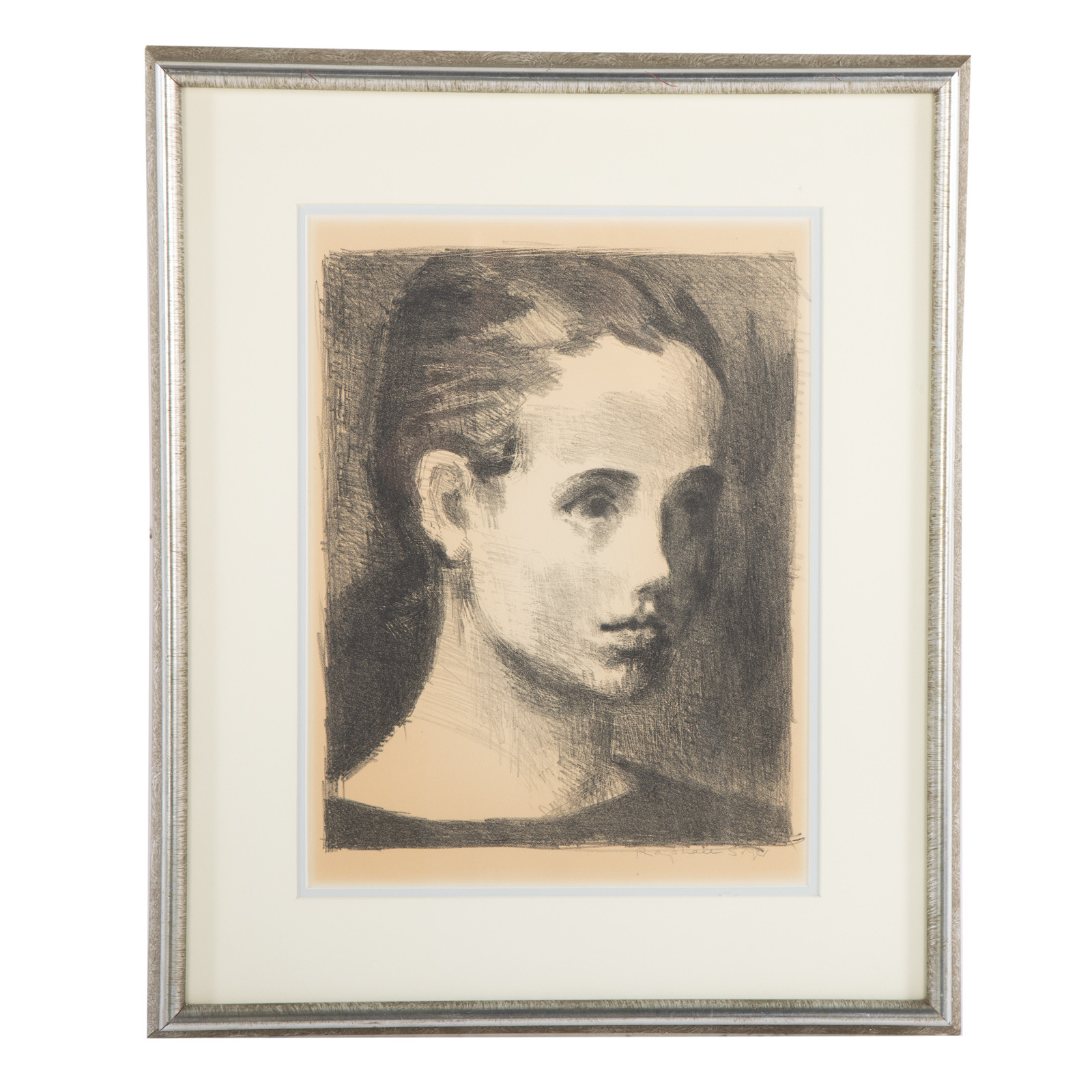 RAPHAEL SOYER. PORTRAIT OF A WOMAN,