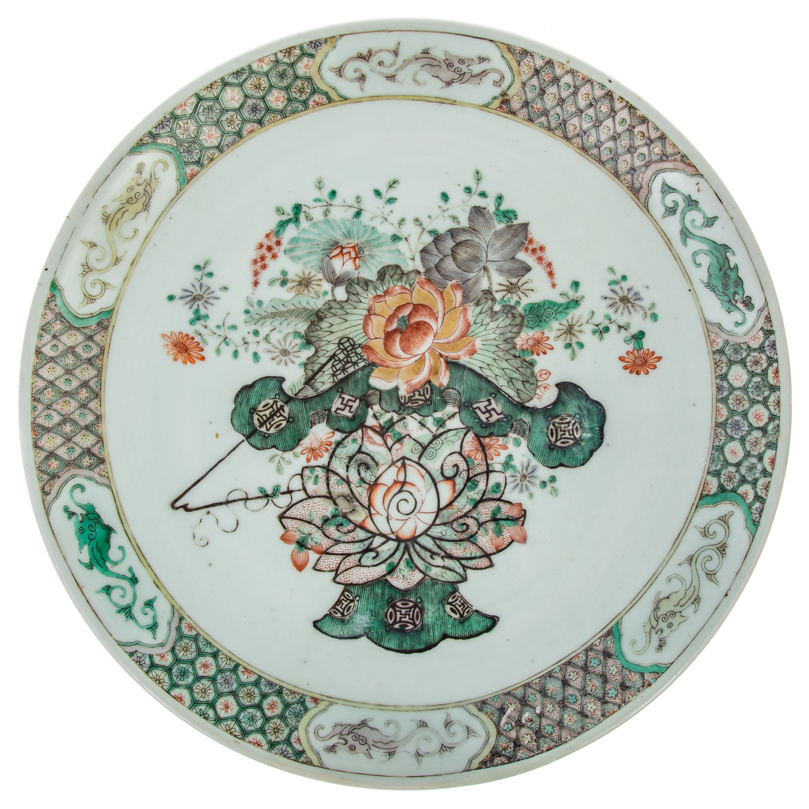 CHINESE EXPORT FAMILLE VERTE CHARGER 36ad0c