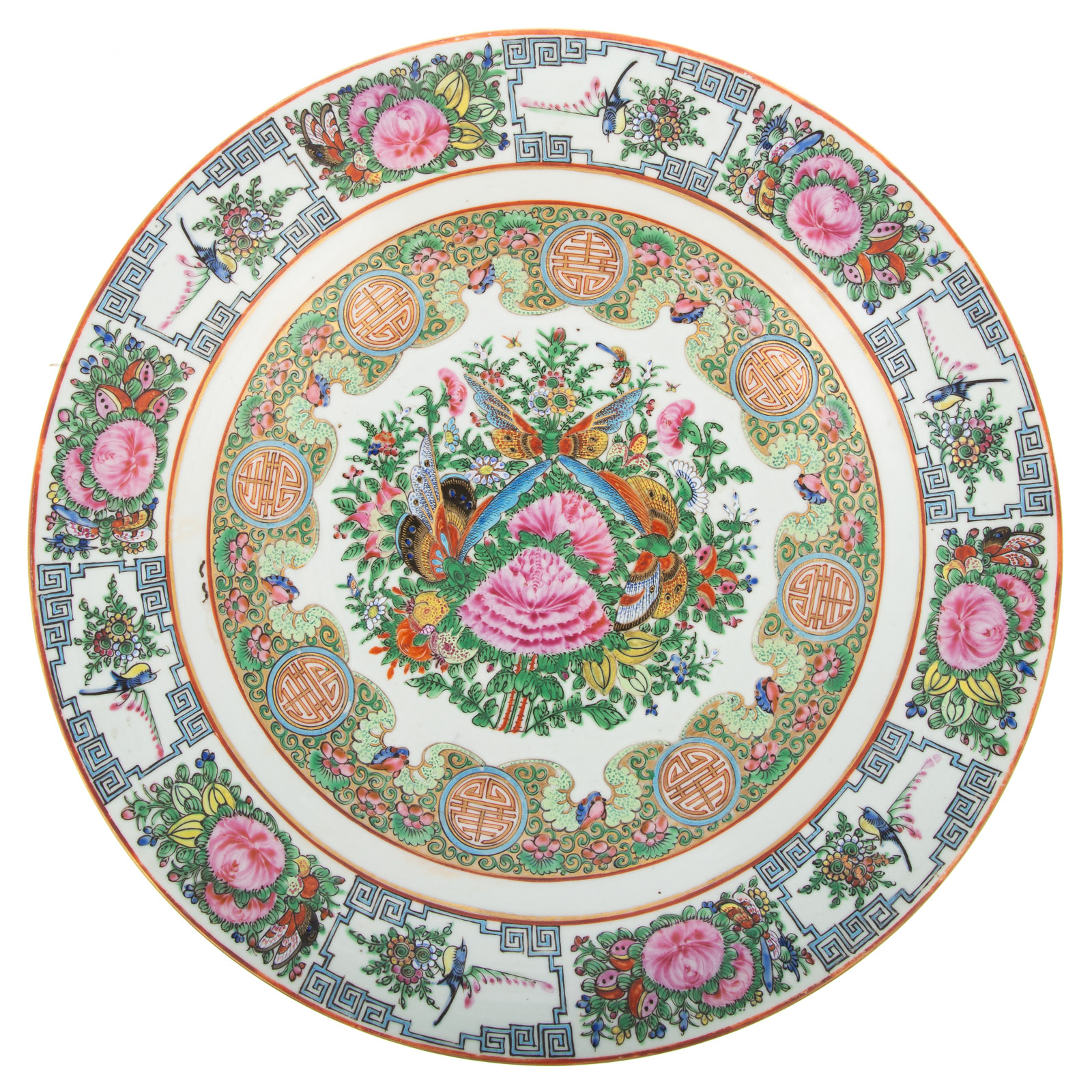 CHINESE EXPORT FAMILLE ROSE CHARGER 36ad31