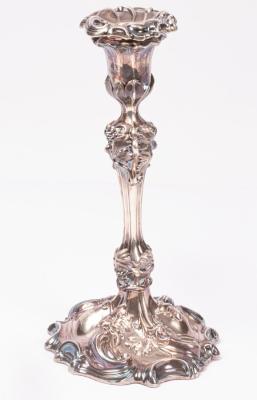 A Victorian silver candlestick  36adbb
