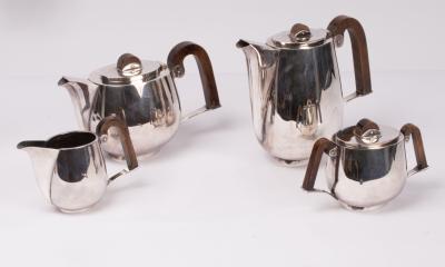 An Art Deco silver tea and coffee