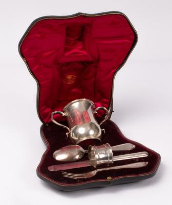 An Edwardian silver cased Christening