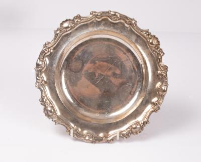 A Victorian silver dish, John Samuel