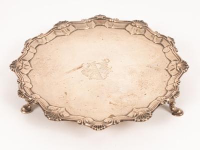 A George III silver salver EC  36ae08