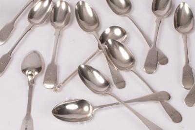 A set of six Scottish silver teaspoons  36ae0b