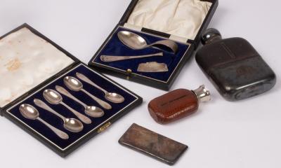 A set of six silver coffee spoons  36ae0c