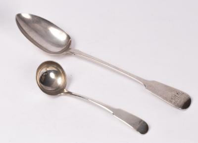 A Scottish silver oar pattern toddy