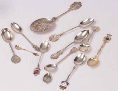 A Dutch silver spoon, the bowl decorated