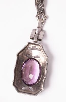 An Art Deco marcasite and amethyst 36ae6c