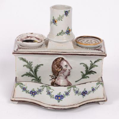 A Faience desk stand circa 1800  36aeda