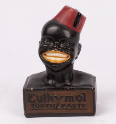 A Euthymol toothpaste advertising bust