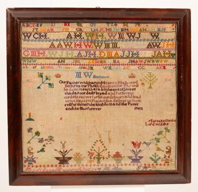 A 19th Century alphabet sampler