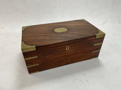 An oak writing box, early 20th