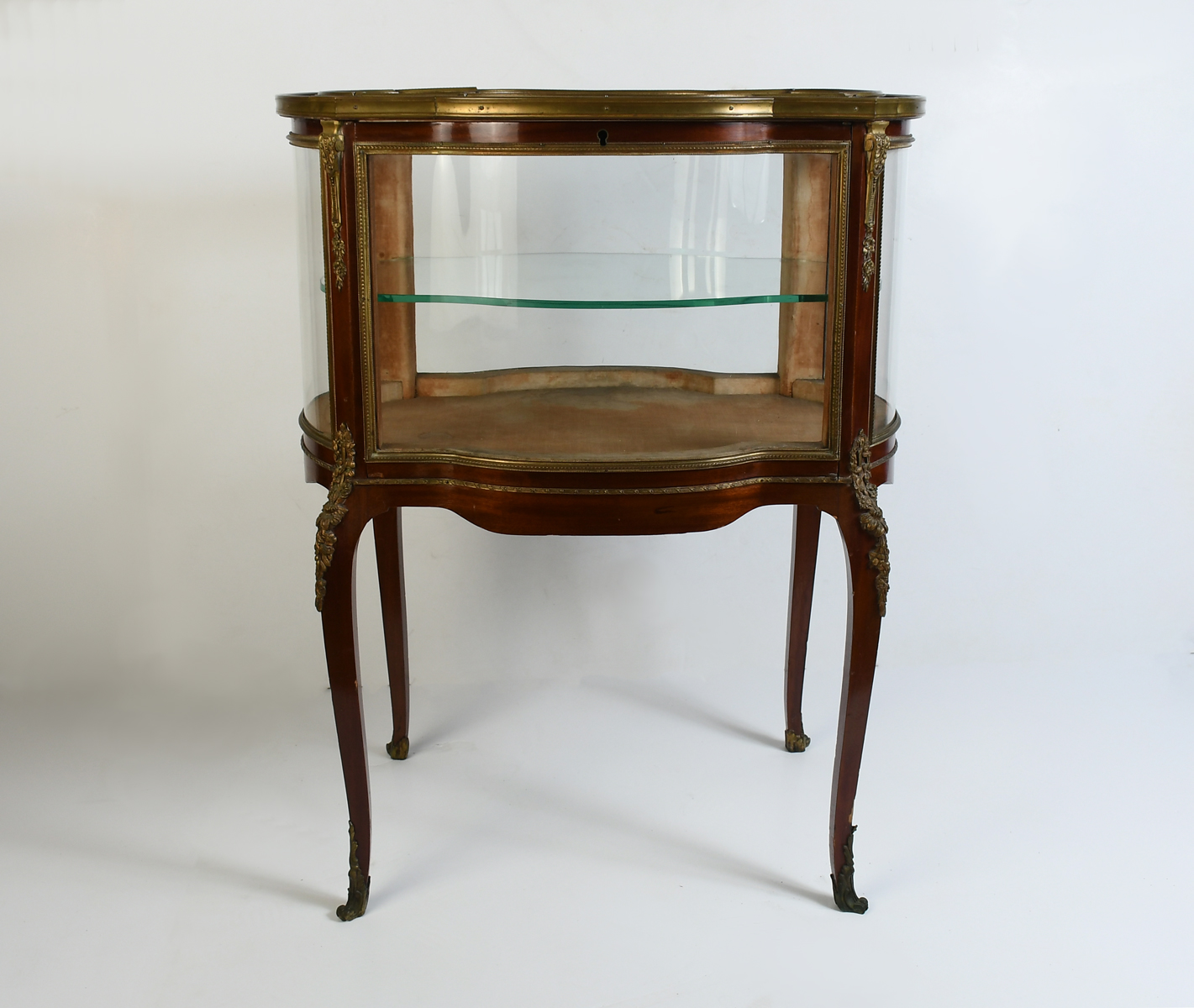 TWO TIER ORMOLU MOUNTED VITRINE  36af67