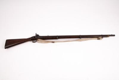An Enfield percussion cap rifle with