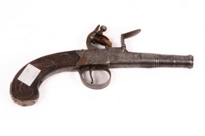 A Queen Anne flintlock pistol by 36af88