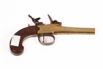 A Queen Anne flintlock pistol by