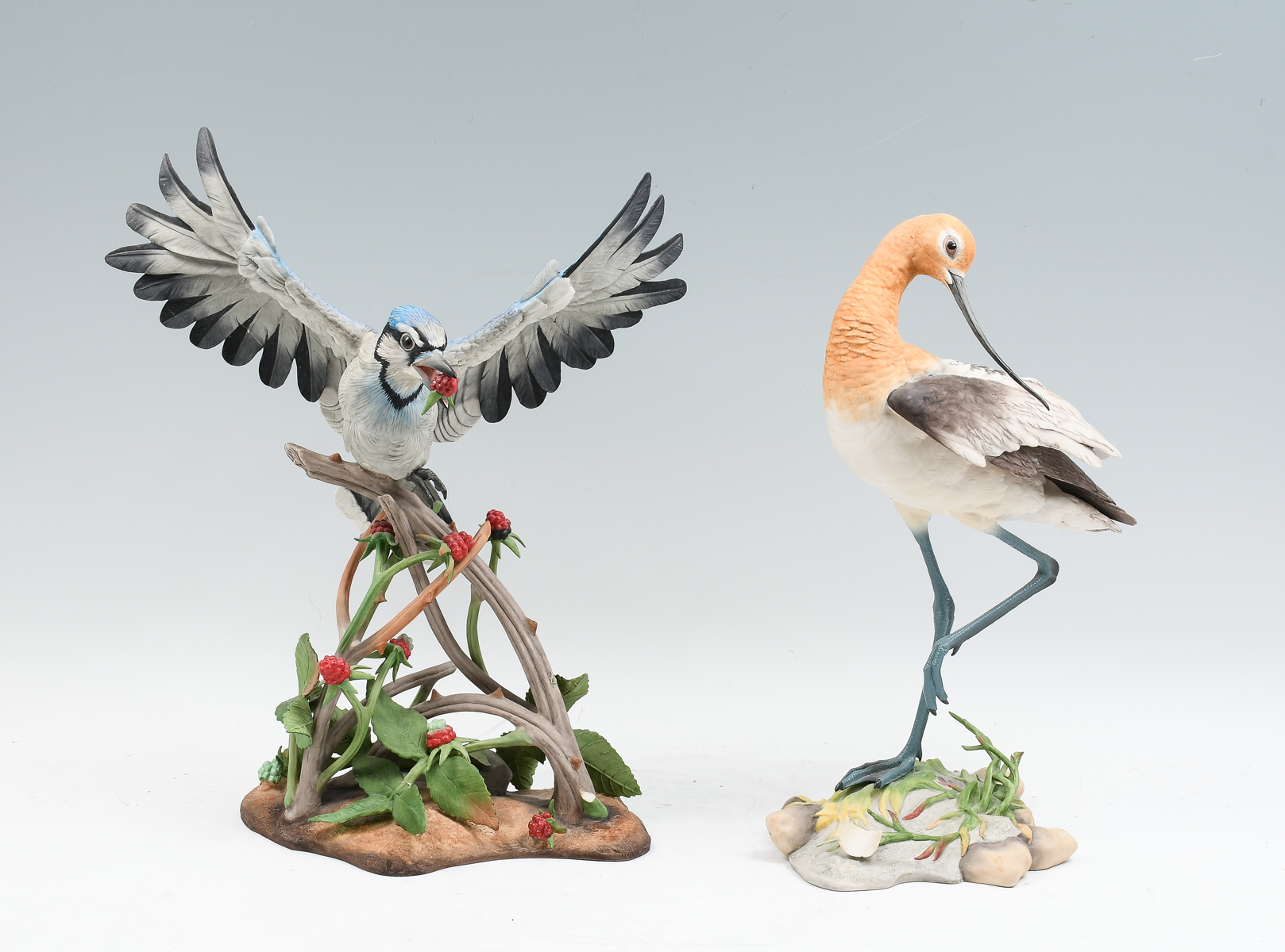 2 PC. LARGE BOEHM PORCELAIN BIRD