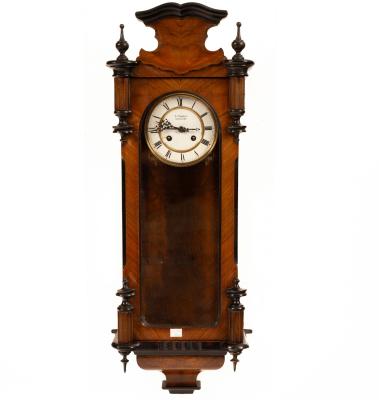 A Vienna eight-day wall clock,