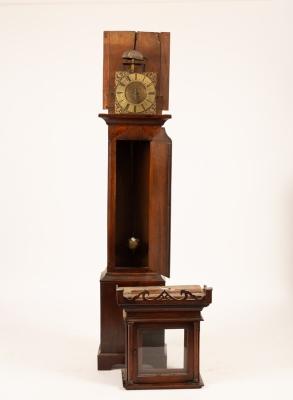 A Quaker thirty-hour oak longcase clock,