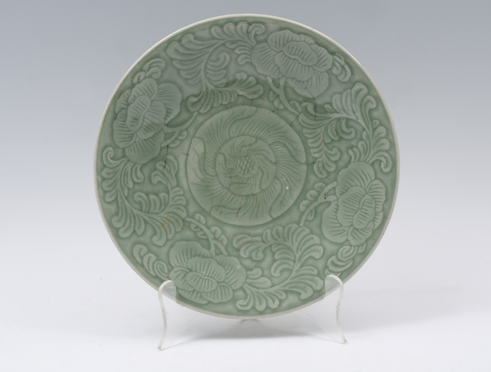 CHINESE CELADON PORCELAIN FLORAL 36afed