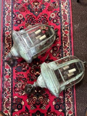 A pair of octagonal shaped copper 36aff8