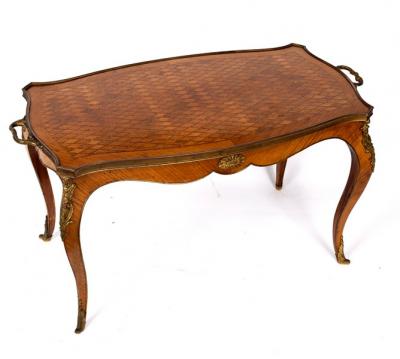 A French parquetry tray top table 36d718