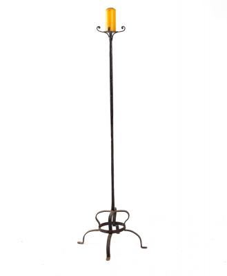 A wrought iron pricket type candlestick  36d739