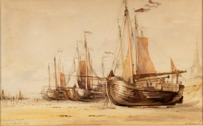Edward William Cooke (British 1811-1880)/Fishing