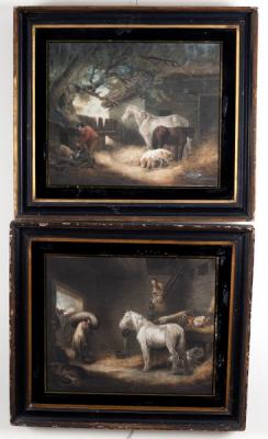 After George Morland Stable Scene Farmyard 36d7ec