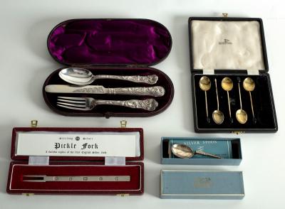 A Victorian silver three-piece Christening