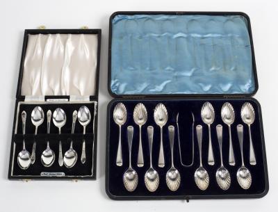 Six silver coffee spoons Birmingham 36d802