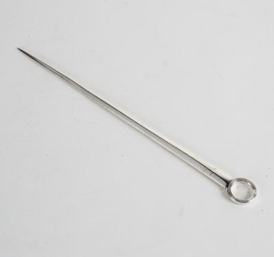 A George III silver meat skewer  36d81d