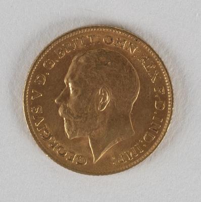 A George V half sovereign, 1912