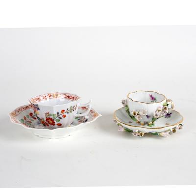 A Meissen cup and saucer of ogee 36d87b