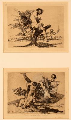 After Francesco Goya/a pair framed