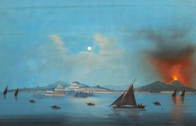 Late 19th Century Neapolitan School Volcano 36d980