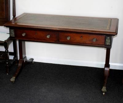 A Victorian writing table with