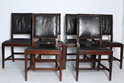 A set of six 19th Century mahogany dining