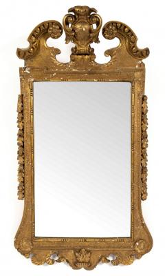 A gilt gesso framed mirror of 18th