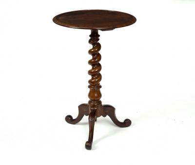 A Victorian walnut table, raised